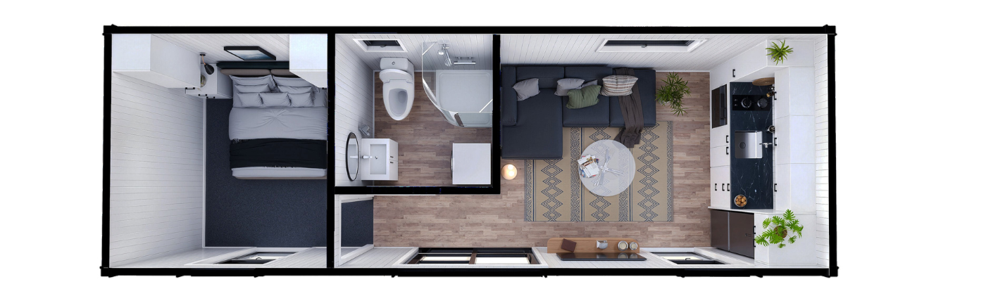 Compact One Bedroom Cabin