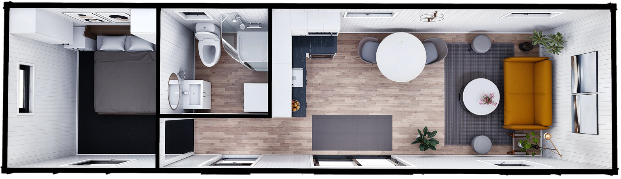 Spacious One Bedroom Cabin