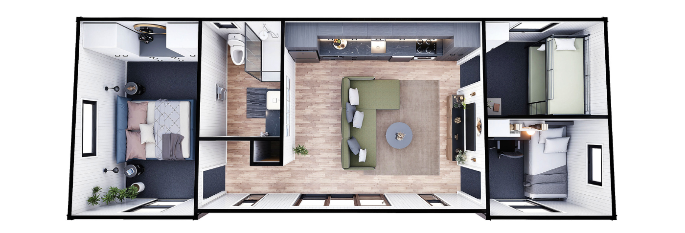 Three Bedroom Family Cabin